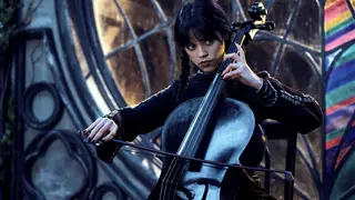 Jenna Ortega plays cello as Wednesday Addams, in new Netflix series ‘Wednesday’.