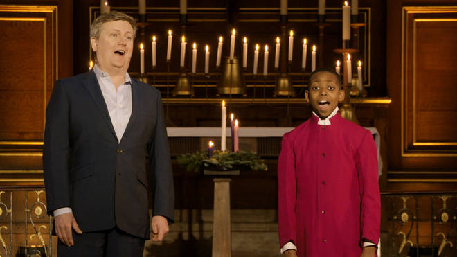 Aled Jones and Malakai M Bayoh sing at St Paul’s Church, Covent Garden