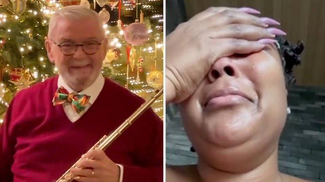From one flute legend to another: Sir James Galway plays a musical message to Lizzo