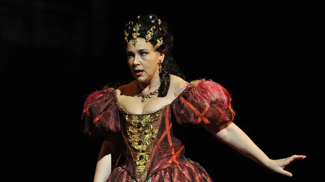 Christine Rice performs as Giulietta in Offenbach’s ‘Les Contes d’Hoffmann’ at the Royal Opera House.
