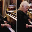 Judi Dench 'plays' piano at pub in Scotland