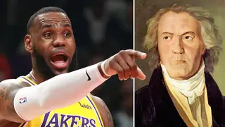 LeBron James listens to Beethoven before a basketball game