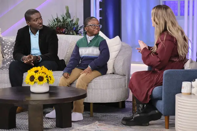 Isaiah Kofie (left) and Jude Kofie (centre) on The Kelly Clarkson Show.