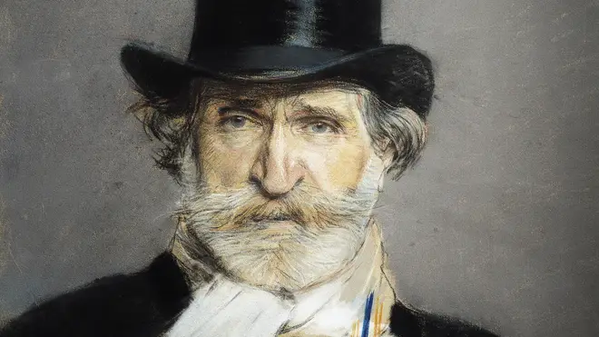 Portrait of Giuseppe Verdi...