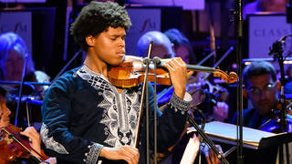 Braimah Kanneh-Mason performs the theme from Schindler’s List at the Royal Albert Hall