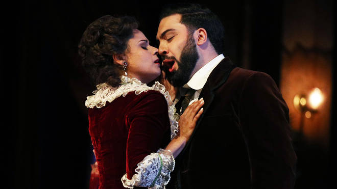 Most romantic opera duets (Stacey Alleaume as Violetta and Liparit Avertisyan as Alfredo in Verdi's La Traviata in Sydney, 2022)