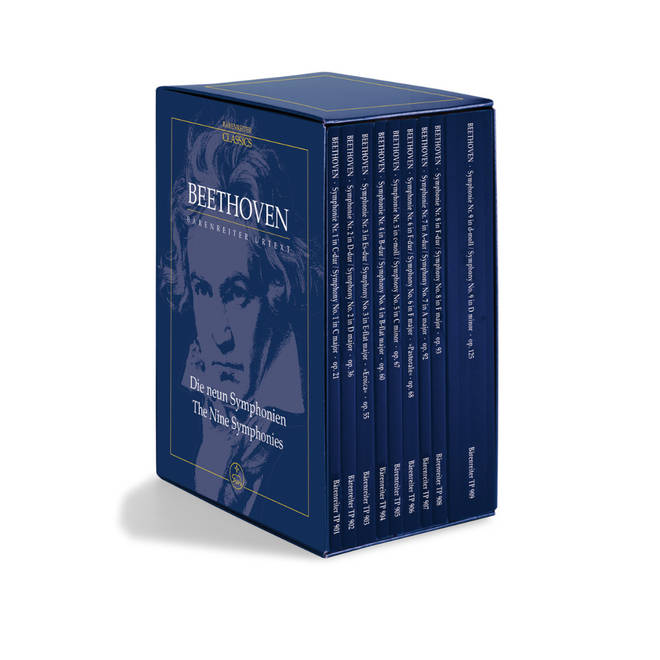 The Nine Symphonies – 9 study scores in a boxed set