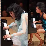 20 of the greatest piano concertos of all time. Pictured (L-R): Arsha Kaviani, Mitsuko Uchida, Yuja Wang.