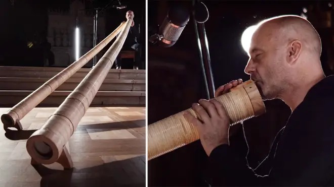 Man plays ‘world’s largest flutes’, creating the perfect eerie soundtrack for The Whale movie