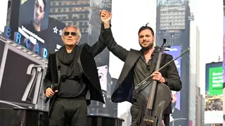 Andrea Bocelli and HAUSER duet in New York