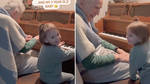 Girl and her great-grandfather play a piano duet