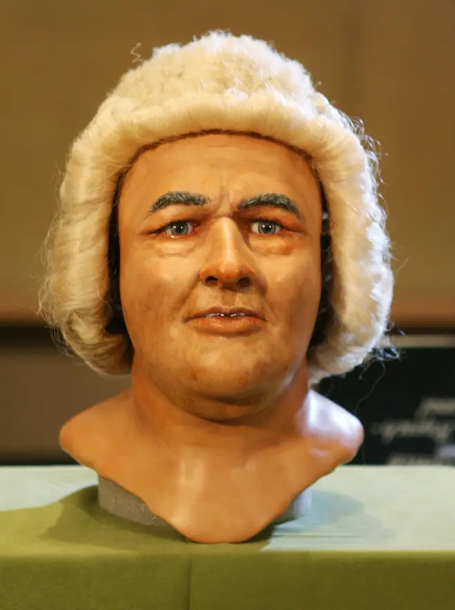 Reconstruction of Bach's face