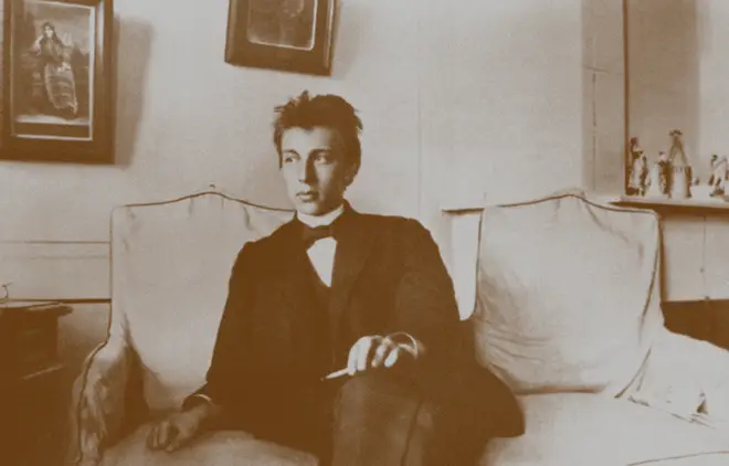 Composer Sergei Rachmaninov as a young man.