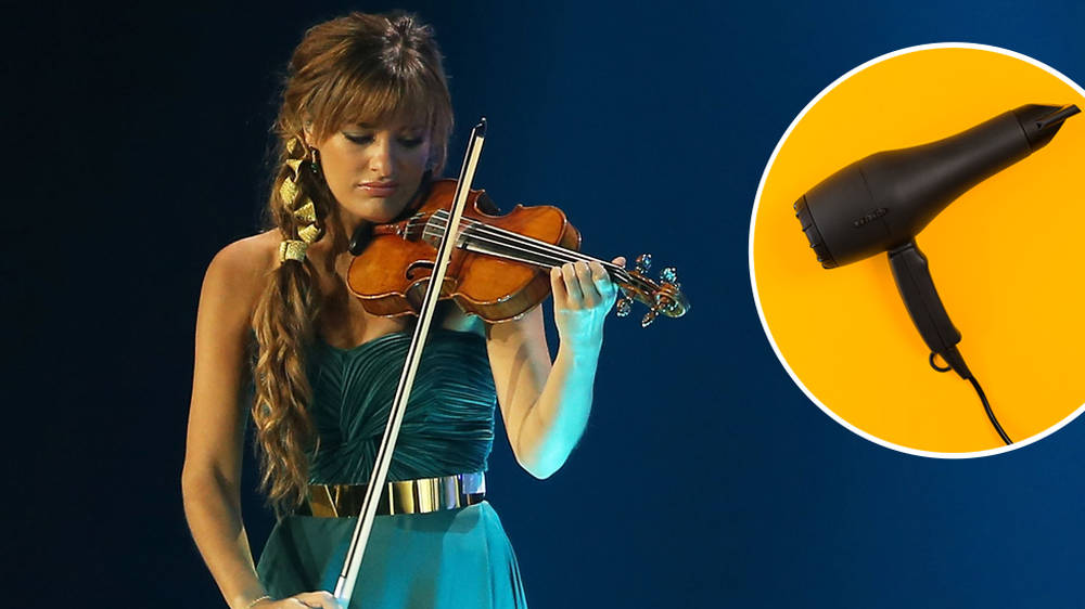 Violinist Nicola Benedetti reveals her secret warm-up tool is... a hair dry...