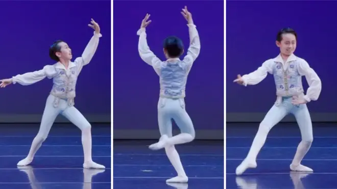 Shinji Mitoma, from Yokohama, Japan, came in first place in his classical ballet category