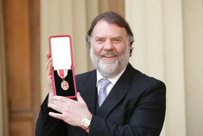 Sir Bryn Terfel was knighted for services to music by Queen Elizabeth II during an Investiture ceremony at Buckingham Palace, London