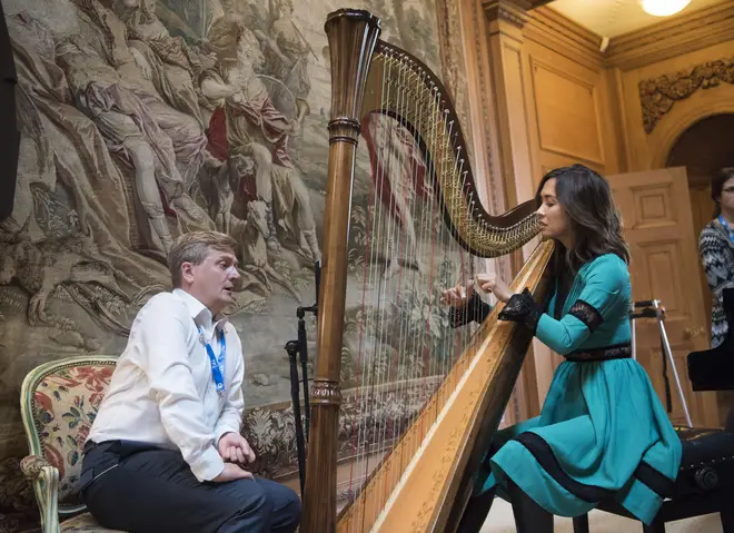 Myleene Klass and Aled Jones perform a recital at Dumfries House