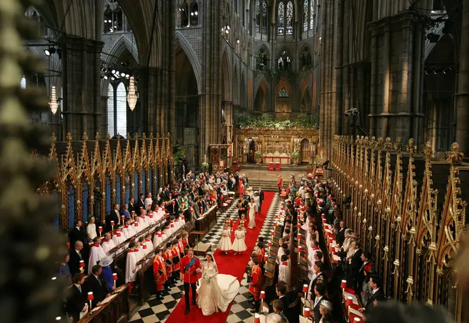 The 2011 Royal Wedding of Prince William and his new bride Catherine Middleton in Westminster Abbey