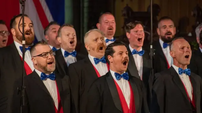 The Actually Gay Men’s Chorus are just one of 18 amateur vocal ensembles who are making up the Coronation Chorus