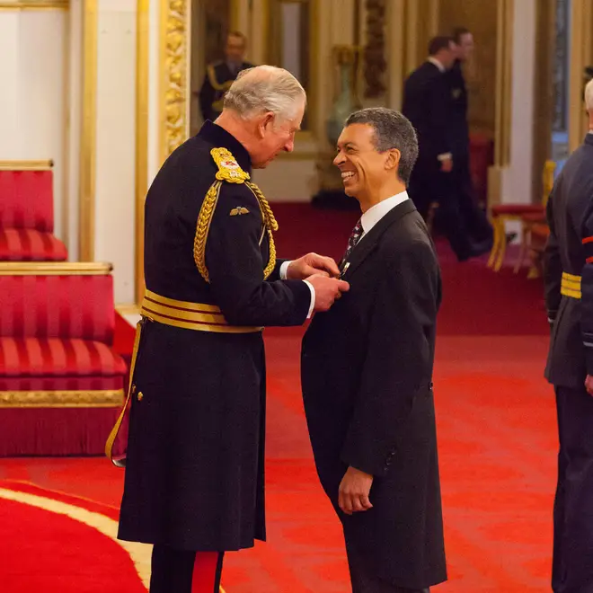 In 2017, Roderick Williams was made an OBE by the then-Prince of Wales at Buckingham Palace