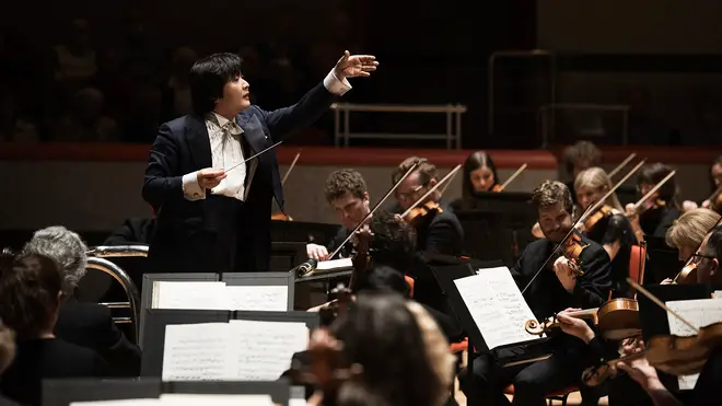 Music director Kazuki Yamada conducting the City of Birmingham Symphony Orchestra