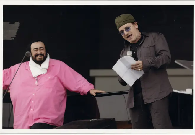 Pavarotti and U2 frontman Bono