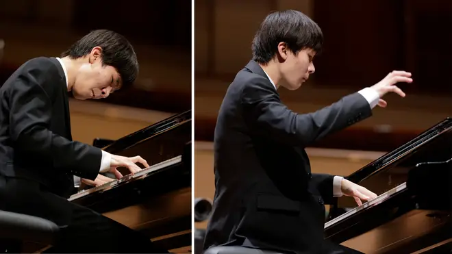 Seokyoung Hong performs with the Dallas Symphony Orchestra at the Cliburn International Junior Piano Competition.