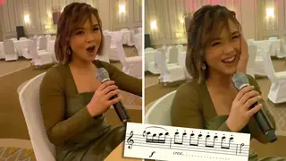 Filipino soprano Lara Maigue casually sings amazing Mozart