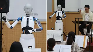 The EveR 6 is the first robot to conduct an orchestra in South Korea