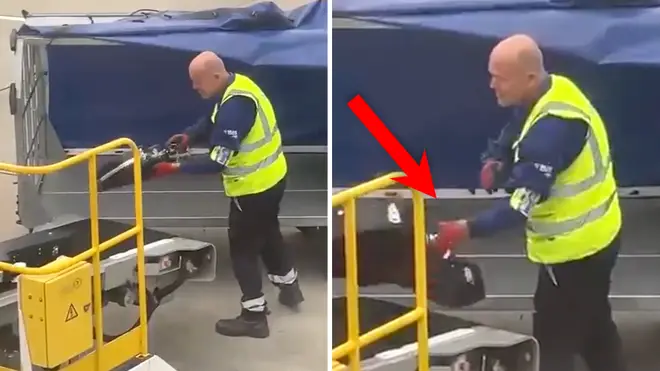 Ryanair passenger films baggage handler ‘slamming’ his musical instruments onto airport luggage belt