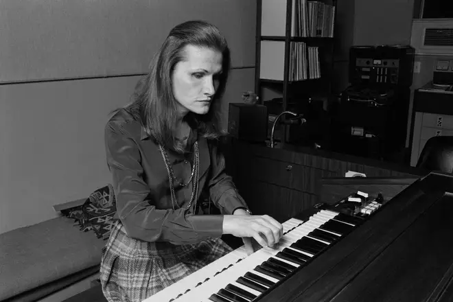 Wendy Carlos at work in her New York City recording studio, October 1979.
