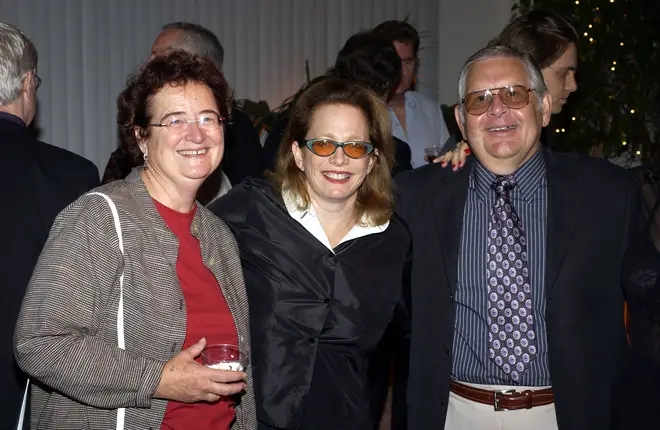 Composer Shirley Walker (left) next to two other Emmy-nominated composers in 2003, Laura Karpman and Alf Clausen.