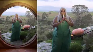 Lizzo plays ‘The Lord of the Rings’ on recorder
