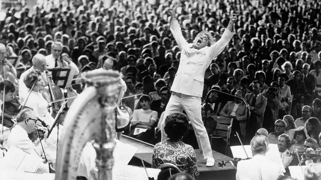 Leonard Bernstein conducts Mahler in one of classical music’s most iconic concerts of the 20th century
