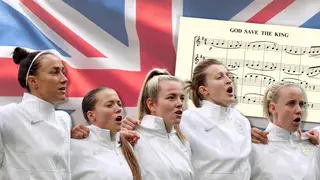 ‘God Save the King’ – Britain’s national anthem, also sung for the English Lionesses