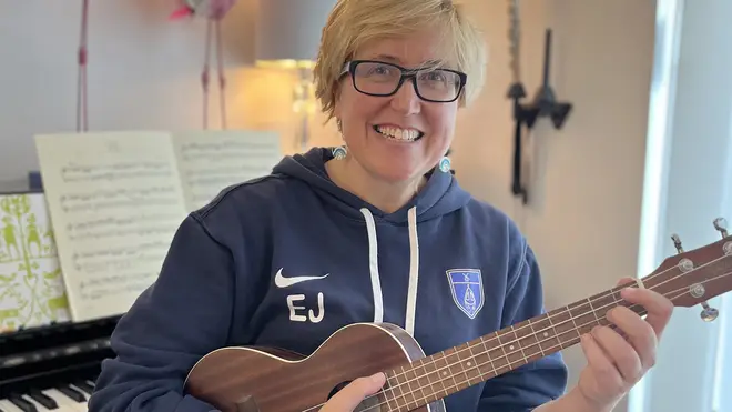 Emily Jones teaches multiple musical instruments including the ukulele