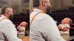 Tamar Greene sings to his baby