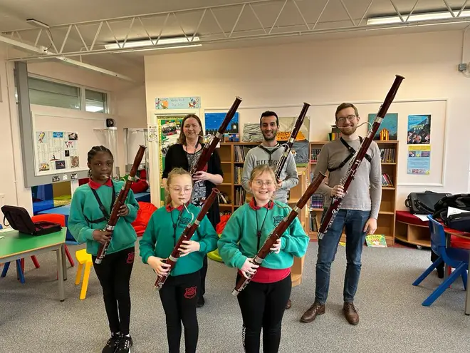 Seven schools were engaged in the project with 40 children taking up the bassoon