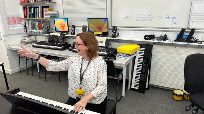 Siân Lane teaches music at Shenley Brook End School