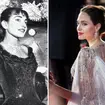 Angelina Jolie (right) stars as legendary Greek soprano, Maria Callas (left) in the upcoming musical biopic about the singer