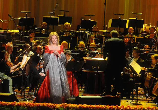 Soprano soloist Renée Fleming (pictured at the Academy of music 154th anniversary concert in Philadelphia)
