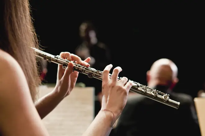 The flute is a family of musical instruments in the woodwind group