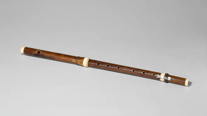 An 18th-century transverse flute – a late example of the three joint design pioneered by the Hotteterre family