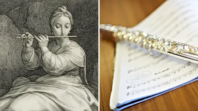 Why are flutes held to the side?
