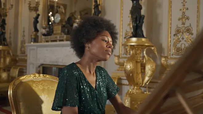 Star pianist Isata Kanneh-Mason performs a favourite piece of Queen Victoria’s written by Fanny Mendelssohn, on the monarch’s own piano in Buckingham Palace.