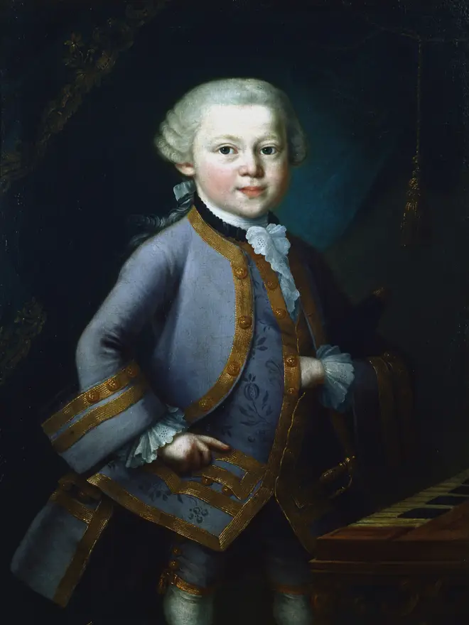 Although a prolific musician from a young age, Mozart was apparently unruly as a boy, with childish behaviour and a rude sense of humour.