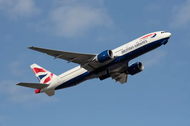 British Airways flight