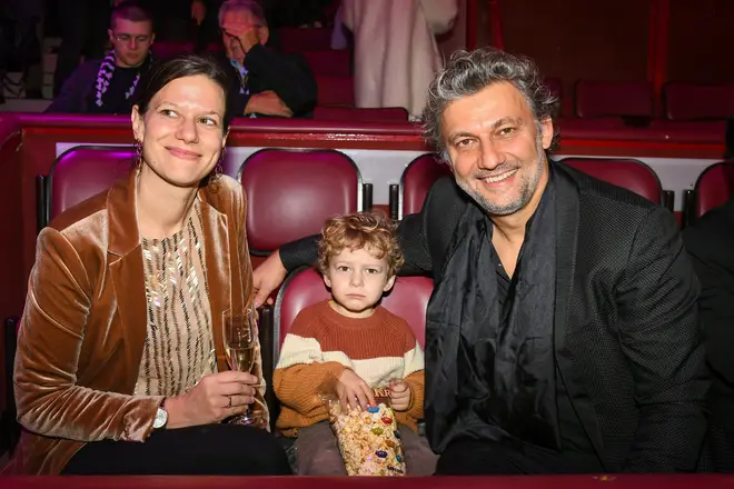 Tenor Jonas Kaufmann, his wife Christiane Lutz and their son Valentin at a concert in Munich, 2022