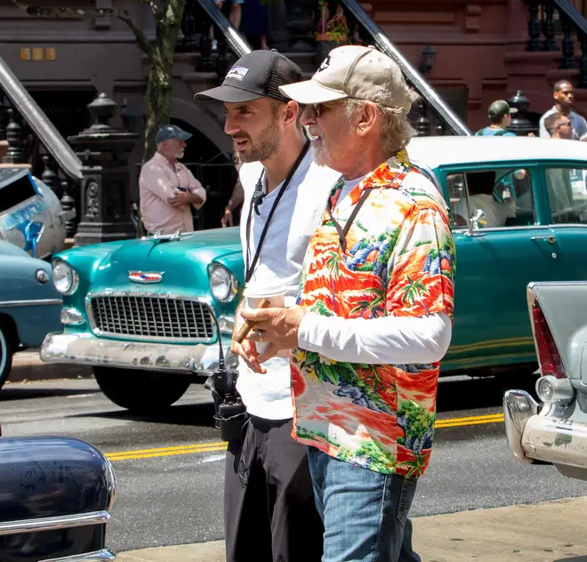 Steven Spielberg on the set of West Side Story