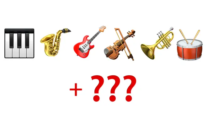 Apple musical instrument emojis